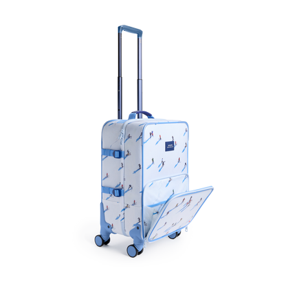 STATE x Gray Malin Logan Carry-On Suitcase Skiers Front Side View Click to Zoom
