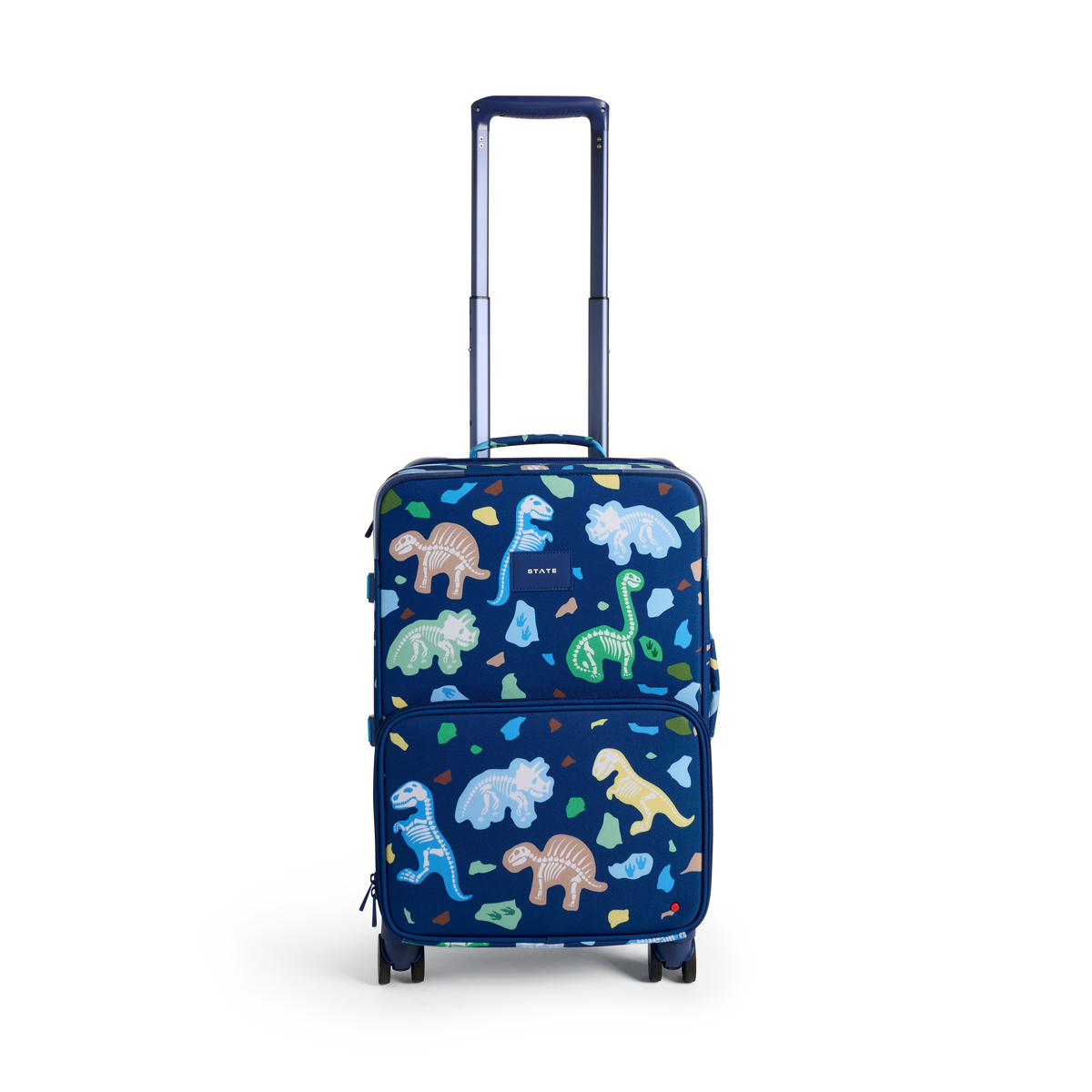 STATE Bags Logan Carry-On Suitcase Dino Fossils Front View Click to Zoom