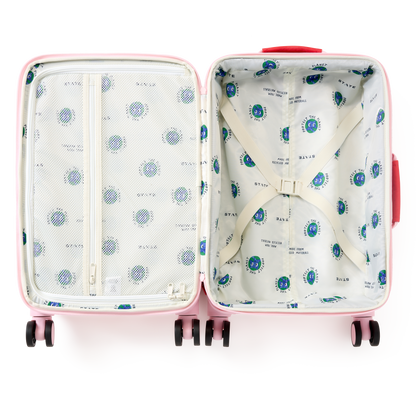 STATE Bags Logan Carry-On Suitcase Cherry Overhead Interior View Click to Zoom