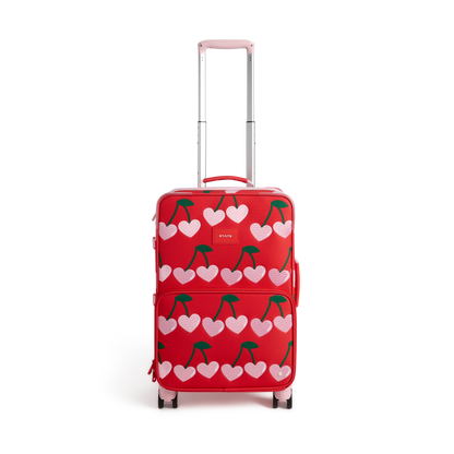 STATE Bags Logan Carry-On Suitcase Cherry Front View Click to Zoom