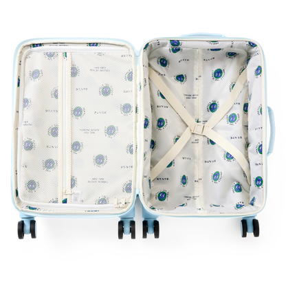 STATE Bags Logan Carry-On Suitcase Rainbow Cloud Overhead Interior View Click to Zoom