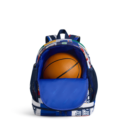 STATE Bags Ozzie Ball Backpack Varsity Numbers Front Interior View Click to Zoom
