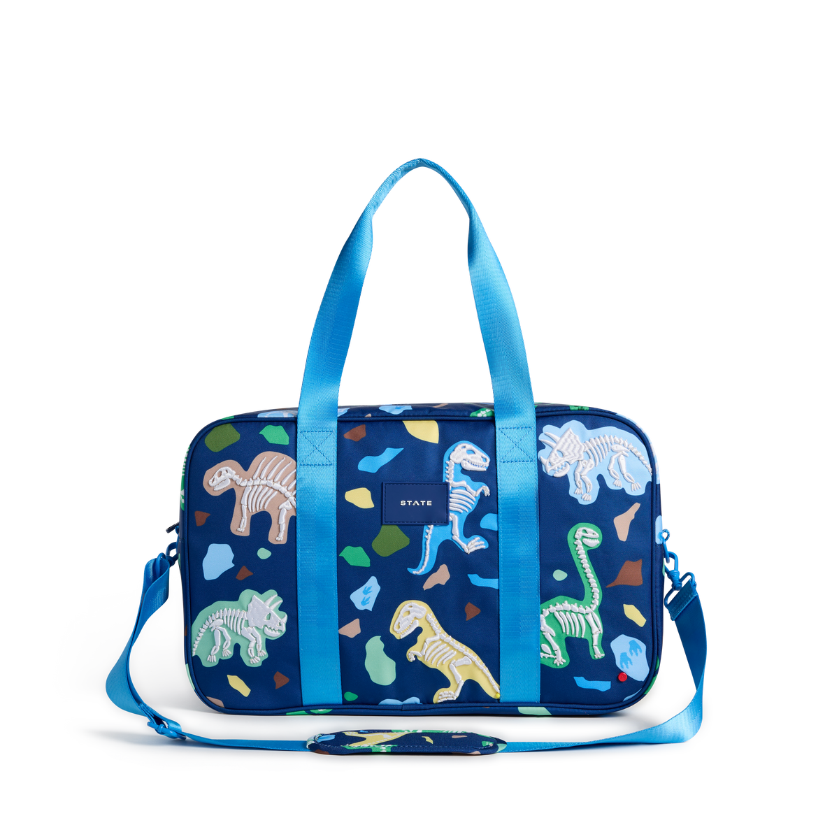 STATE Bags Rockaway Duffle Dino Fossils Front View Click to Zoom