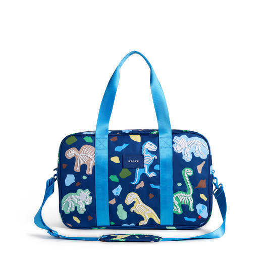 STATE Bags Rockaway Duffle Dino Fossils Front View Click to Zoom