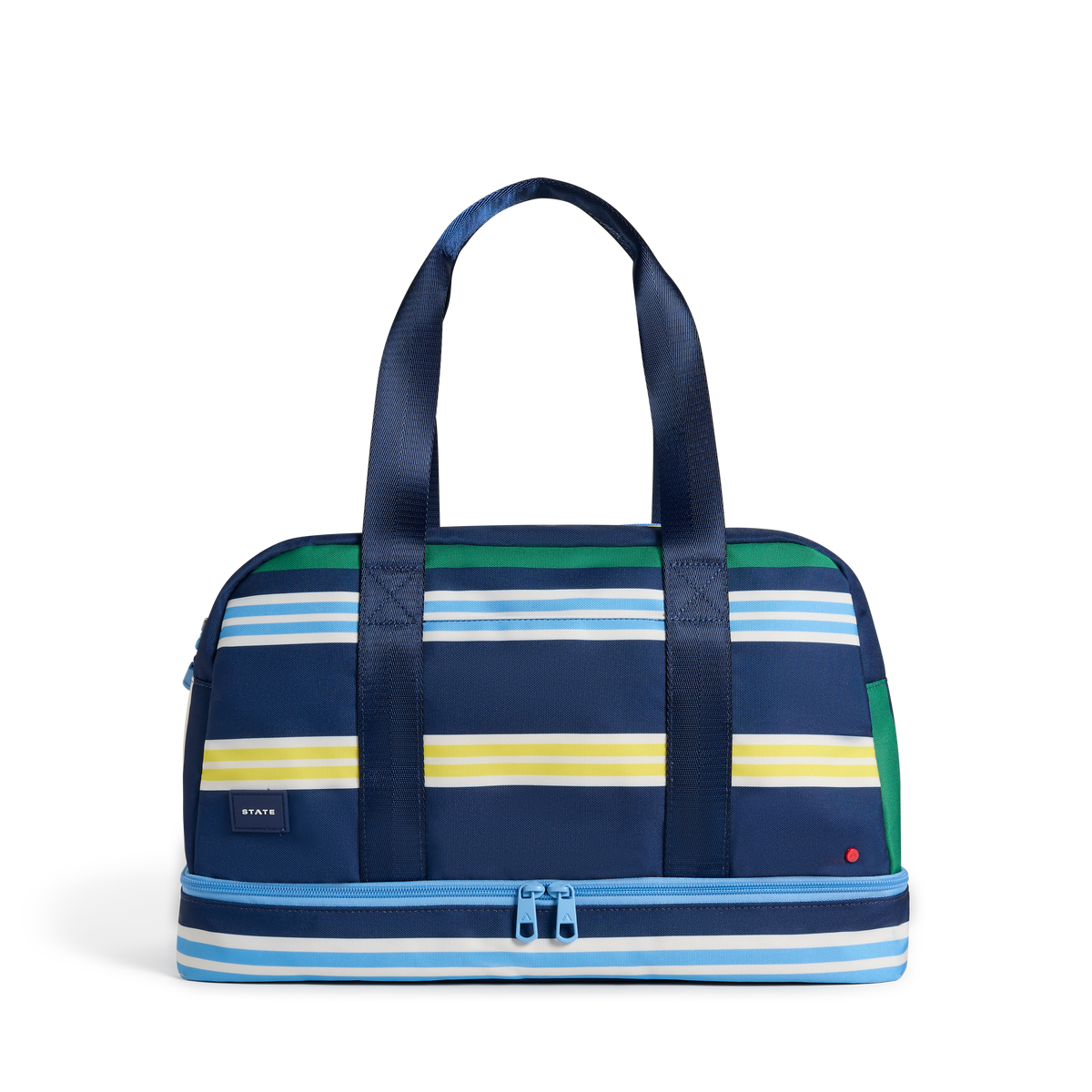 STATE Bags Wren Weekender Polo Stripe Front View Click to Zoom
