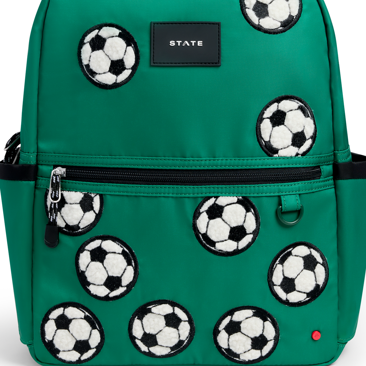 STATE Bags Fuzzy Soccer Balls Kane Backpack Close Up
