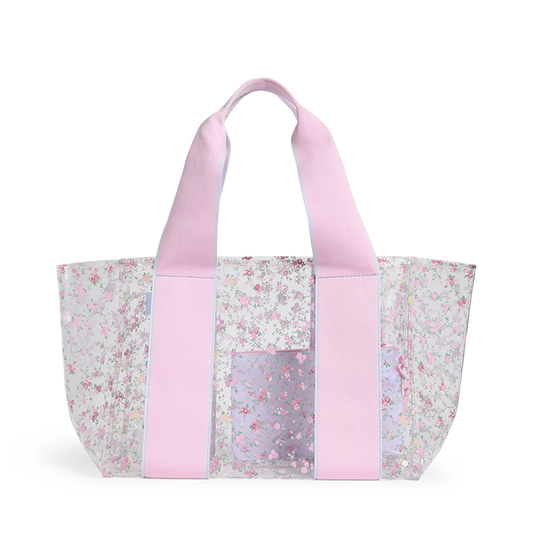 STATE Bags Wellington Cabana Tote Wildflower Blue Front View Click to Zoom