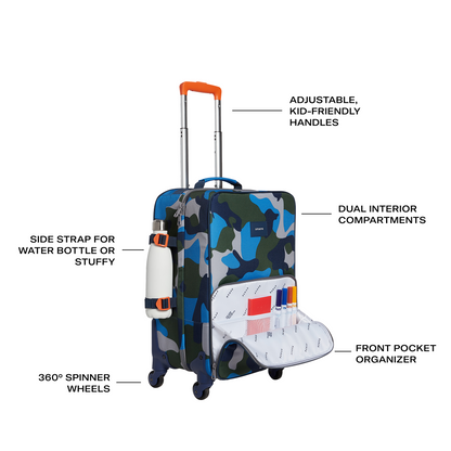 state bags Logan suitcase polyester camo features click to zoom